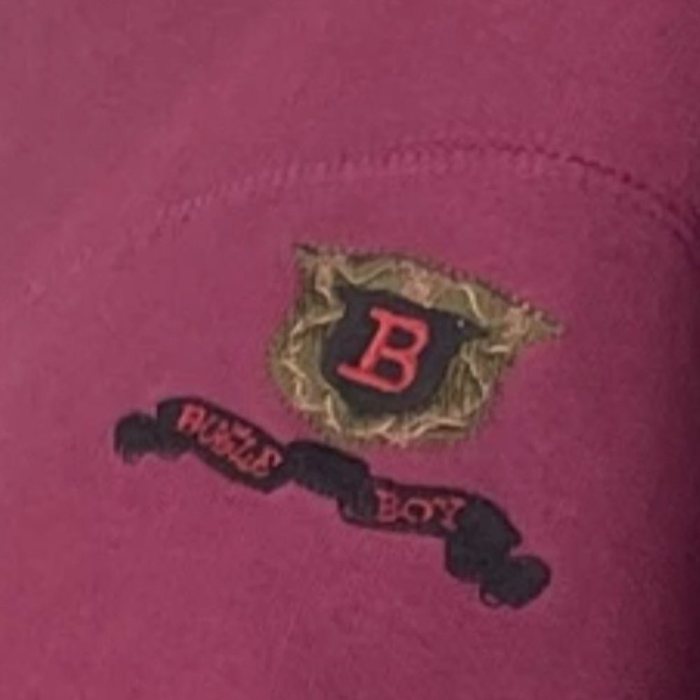 Vintage Burgundy Bugle Boy Mockneck Sweater - Picture 2 of 2